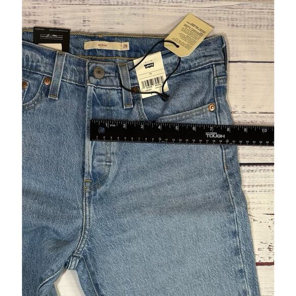 Levi’s Wedgie Jeans Women's Size 28 Premium High Rise Tapered Leg Denim NWT - Picture 6 of 7